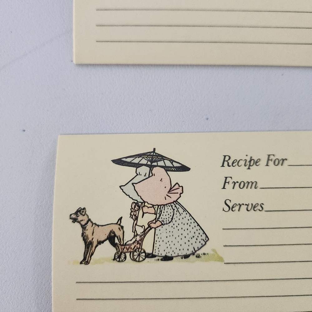 30 Vintage Recipe Cards with Illustrations - Picture 9 of 10